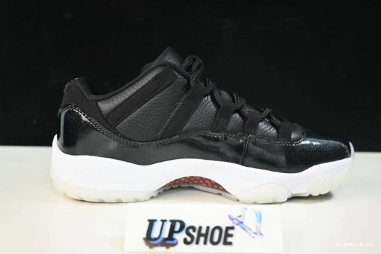 AIR AV2187 AV2187-001 001 BLACK-WHITE LOW 11 RETRO JORDAN 0820